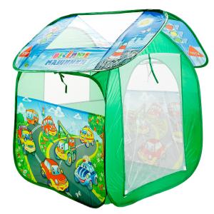Детская игровая палатка "веселые машинки",  83х80х105см, в сумке Играем вместе в кор.24шт
