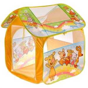 Палатка детская игровая Оранжевая корова 83х80х105см, в сумке Играем вместе в кор.24шт