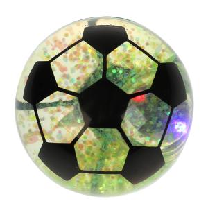 Игрушка мяч-попрыгун "футбольный мяч" 6,5 см со светом ИГРАЕМ ВМЕСТЕ в кор.144шт