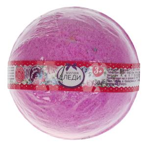 Бурлящий шар для ванны "розовые мечты", 130 г, МИЛАЯ ЛЕДИ в кор.20шт