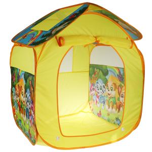 Палатка детская игровая щенки, 83х80х105см, в сумке Играем вместе в кор.24шт