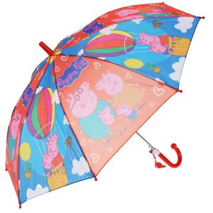 Зонт детский СВИНКА ПЕППА r-45см, ткань, полуавтомат ИГРАЕМ ВМЕСТЕ в кор.120шт