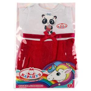 Одежда для кукол 40-42см платье панда КАРАПУЗ в шт.100шт