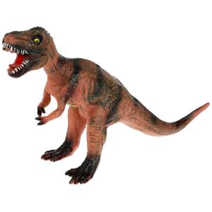 Игрушка пластизоль динозавр монолопхозавр 48*16*24 см, хэнтэг, звук ИГРАЕМ ВМЕСТЕ в кор.36шт