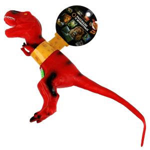 Игрушка пластизоль динозавр тиранозавр 50*29*11 см, хэнтэг, звук ИГРАЕМ ВМЕСТЕ в кор.42шт