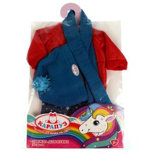 Одежда для кукол 30-35 см, на плечиках в пакете КАРАПУЗ в кор.96шт