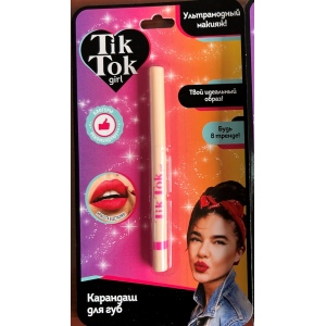 Карандаш для губ автоматический цвет: розовый TIK TOK GIRL в кор.24*12шт