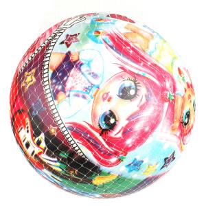 Мяч пвх куклы-модницы, 23 см, полноцвет, в сетке ИГРАЕМ ВМЕСТЕ в кор.144шт