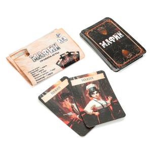 Мафия. Карточная игра в коробке с европодвесом. 70х135х30 мм. Умные игры в кор.50шт