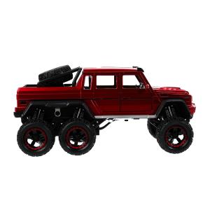 Машина металл свет-звук MERCEDES-BENZ G-CLASS, 23см, двер, инер, красн, кор Технопарк в кор.18шт