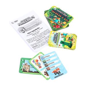 По мотивам Minecraft. 3в1. Настольная игра. Восьмиугольная кор. 230х230х45мм. Умные игры в кор.10шт