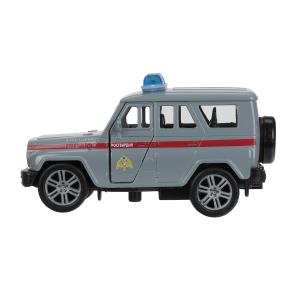 Машина металл UAZ HUNTER РОСГВАРДИЯ, 11,5 см, дв., баг., инерц., кор. Технопарк в кор.2*24шт