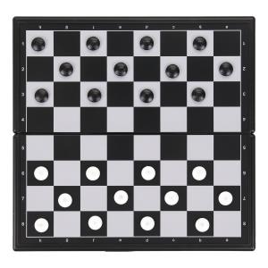 Шашки магнитные коробка 20*8*3 см ИГРАЕМ ВМЕСТЕ в кор.2*72шт