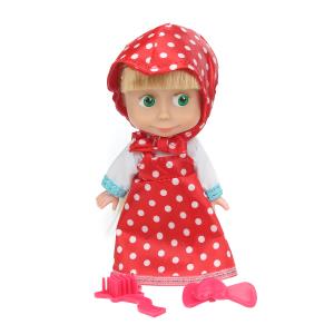Кукла Маша и Медведь маша 15 см, без звука, акс, кор КАРАПУЗ в кор.30шт