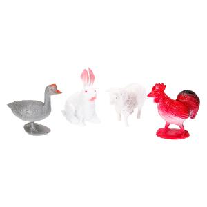 Игрушка пластизоль домашние животные 10 шт. в пак. ИГРАЕМ ВМЕСТЕ в кор.2*60наб
