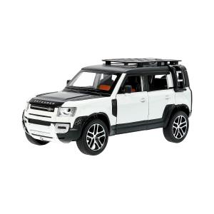 Машина металл свет-звук land rover DEFENDER, 21см, двери, инерц, белый, кор Технопарк в кор.18шт
