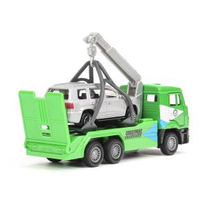 Машина металл KAMAZ ЭВАКУАТОР, 12 см, дв., подв.дет., инер.+машина 7,5 см Технопарк в кор.2*24шт