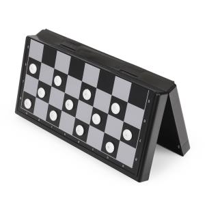 Шашки магнитные коробка 20*8*3 см ИГРАЕМ ВМЕСТЕ в кор.2*72шт