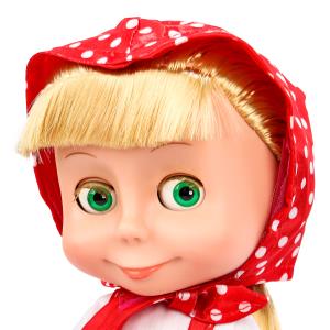 Кукла Маша и Медведь маша 25 см, озвуч, горох, кор КАРАПУЗ в кор.18шт