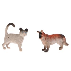 Игрушки пластизоль домашние животные 12 шт. в пак. ИГРАЕМ ВМЕСТЕ в кор.6*24наб
