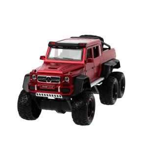 Машина металл свет-звук MERCEDES-BENZ G-CLASS, 23см, двер, инер, красн, кор Технопарк в кор.18шт