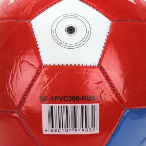Мяч футбольный россия, пвх 1 слой, 5 р., камера рез., маш.обр. в кор.50шт