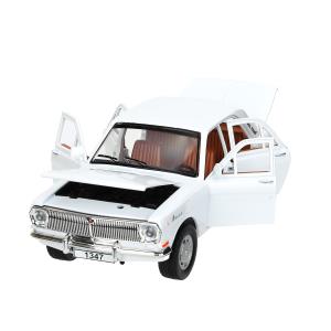ГАЗ 2401 свет-звук 19,7 cm, дв, кап, баг, ин, белый Технопарк в кор.2*24шт