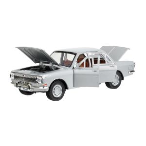 ГАЗ 2401 свет-звук 19,7 cm, дв, кап, баг, ин, серый Технопарк в кор.2*24шт