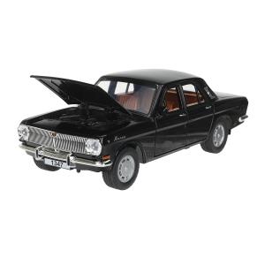 ГАЗ 2401 свет-звук 19,7 cm, дв, кап, баг, ин, черный Технопарк в кор.2*24шт