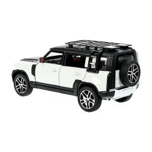 Машина металл свет-звук land rover DEFENDER, 21см, двери, инерц, белый, кор Технопарк в кор.18шт
