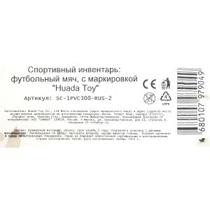 Мяч футбольный россия, пвх 1 слой, 5 р., камера рез., маш.обр. в кор.50шт
