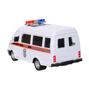 Машина металл ГАЗ -3221 "газель" 12,2 см, СКОРАЯ, дв, инер, кор. Технопарк в кор.2*36шт