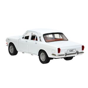 ГАЗ 2401 свет-звук 19,7 cm, дв, кап, баг, ин, белый Технопарк в кор.2*24шт