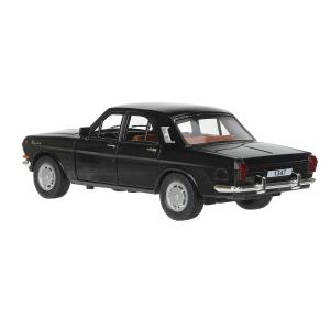 ГАЗ 2401 свет-звук 19,7 cm, дв, кап, баг, ин, черный Технопарк в кор.2*24шт
