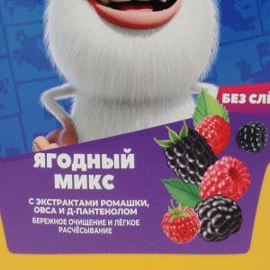 Дет шамп-средство для купания БУБА ягод МИКС с ромашкой и овсом 400мл Заботливая мама в кор.6шт