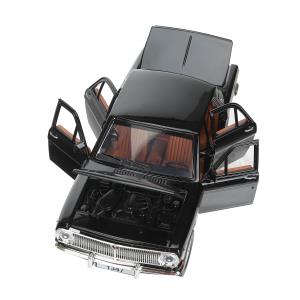 ГАЗ 2401 свет-звук 19,7 cm, дв, кап, баг, ин, черный Технопарк в кор.2*24шт