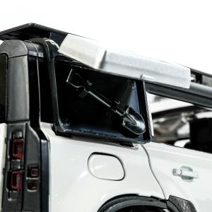 Машина металл свет-звук land rover DEFENDER, 21см, двери, инерц, белый, кор Технопарк в кор.18шт