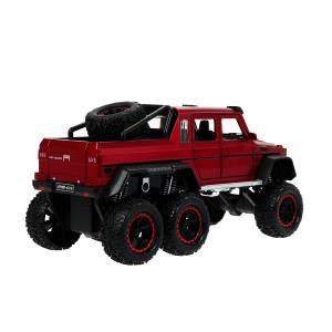 Машина металл свет-звук MERCEDES-BENZ G-CLASS, 23см, двер, инер, красн, кор Технопарк в кор.18шт