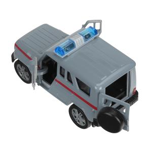 Машина металл UAZ HUNTER РОСГВАРДИЯ, 11,5 см, дв., баг., инерц., кор. Технопарк в кор.2*24шт