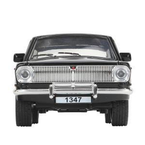 ГАЗ 2401 свет-звук 19,7 cm, дв, кап, баг, ин, черный Технопарк в кор.2*24шт