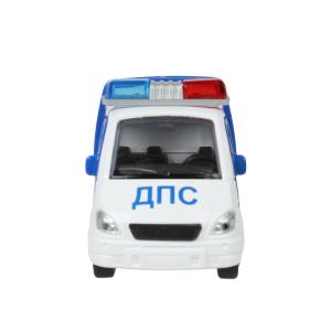 МАШИНЫ металл ГАЗЕЛЬ ЭВАКУАТОР 12,5 см, дв., под. дет., ин..+патриот 7,5 см. Технопарк в кор.2*24шт
