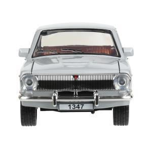 ГАЗ 2401 свет-звук 19,7 cm, дв, кап, баг, ин, серый Технопарк в кор.2*24шт