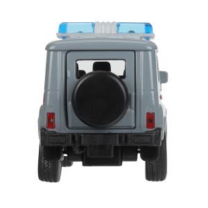 Машина металл UAZ HUNTER РОСГВАРДИЯ, 11,5 см, дв., баг., инерц., кор. Технопарк в кор.2*24шт
