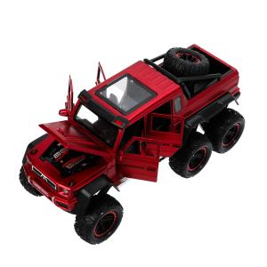 Машина металл свет-звук MERCEDES-BENZ G-CLASS, 23см, двер, инер, красн, кор Технопарк в кор.18шт