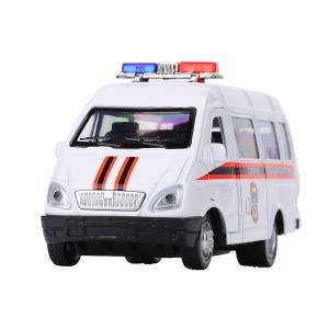 Машина металл ГАЗ -3221 "газель" 12,2 см, СКОРАЯ, дв, инер, кор. Технопарк в кор.2*36шт