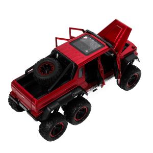 Машина металл свет-звук MERCEDES-BENZ G-CLASS, 23см, двер, инер, красн, кор Технопарк в кор.18шт