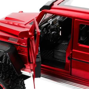 Машина металл свет-звук MERCEDES-BENZ G-CLASS, 23см, двер, инер, красн, кор Технопарк в кор.18шт