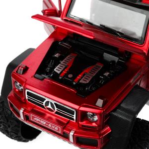 Машина металл свет-звук MERCEDES-BENZ G-CLASS, 23см, двер, инер, красн, кор Технопарк в кор.18шт