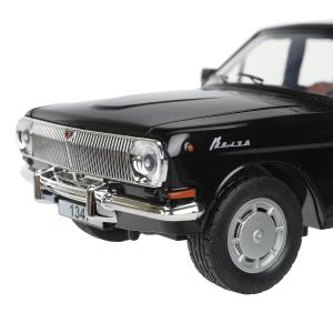 ГАЗ 2401 свет-звук 19,7 cm, дв, кап, баг, ин, черный Технопарк в кор.2*24шт