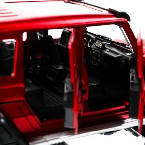Машина металл свет-звук MERCEDES-BENZ G-CLASS, 23см, двер, инер, красн, кор Технопарк в кор.18шт
